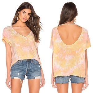 NWT Free People Top Open Back Tie Dye Loungewear